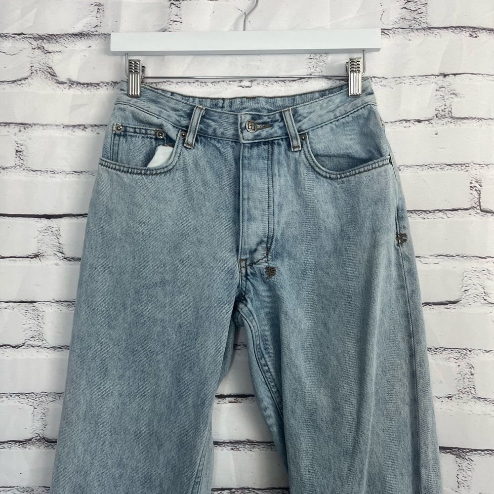 Ksubi Brooklyn Muse Cuffed Straight Jeans Women’s 25 Two-Tone High Rise Denim - Picture 5 of 15